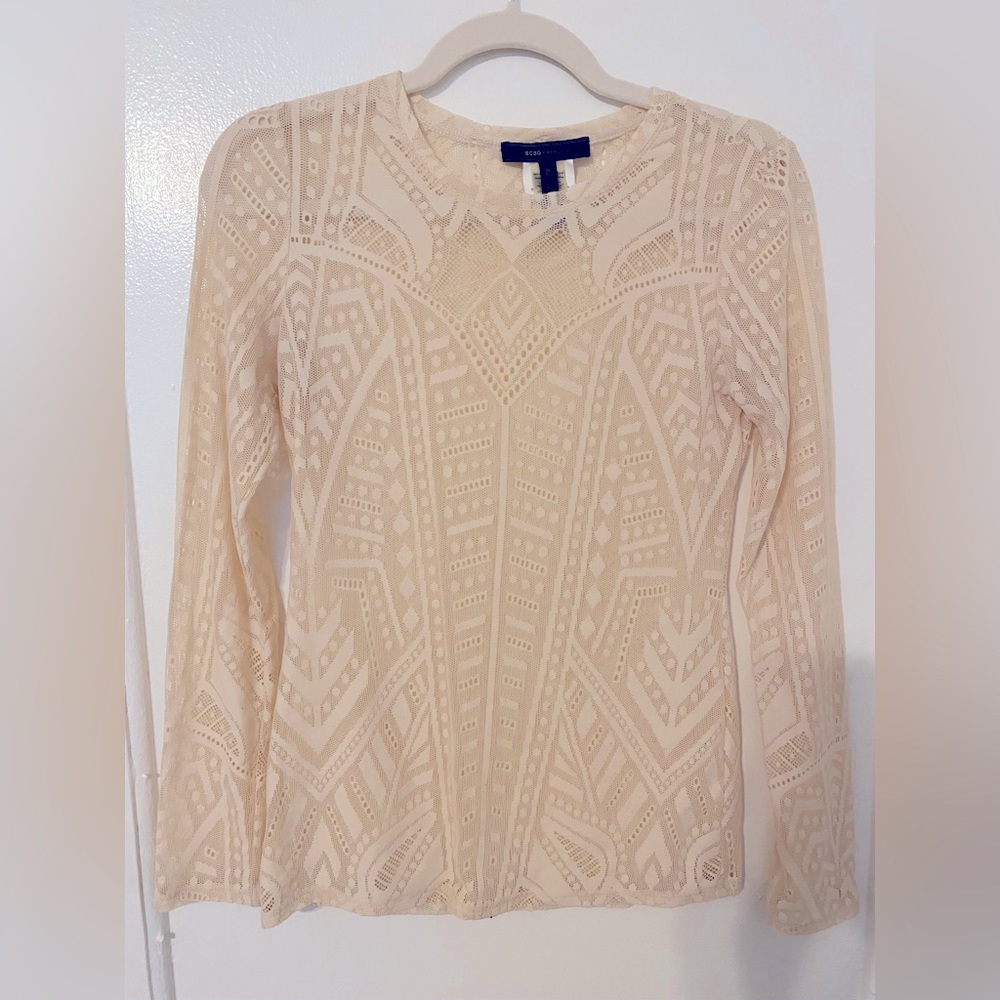 BCBG Lace Shirt XS Excellent Condition
